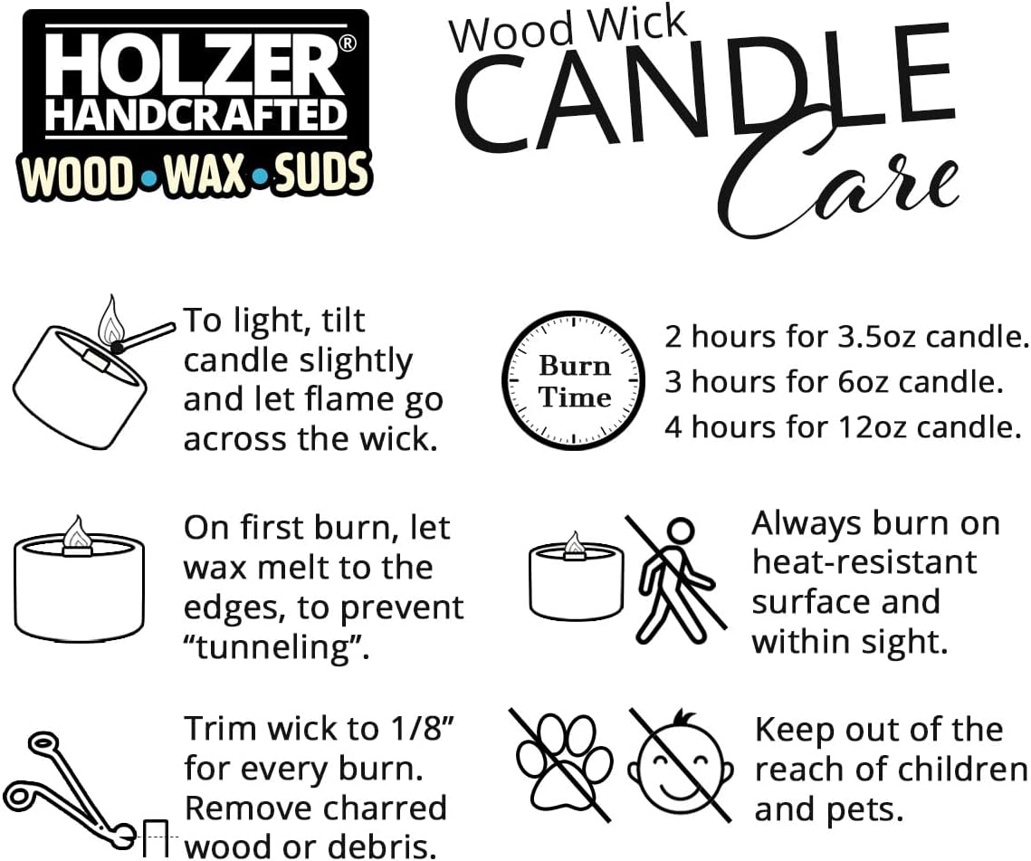 Unscented Wood Wick Candle