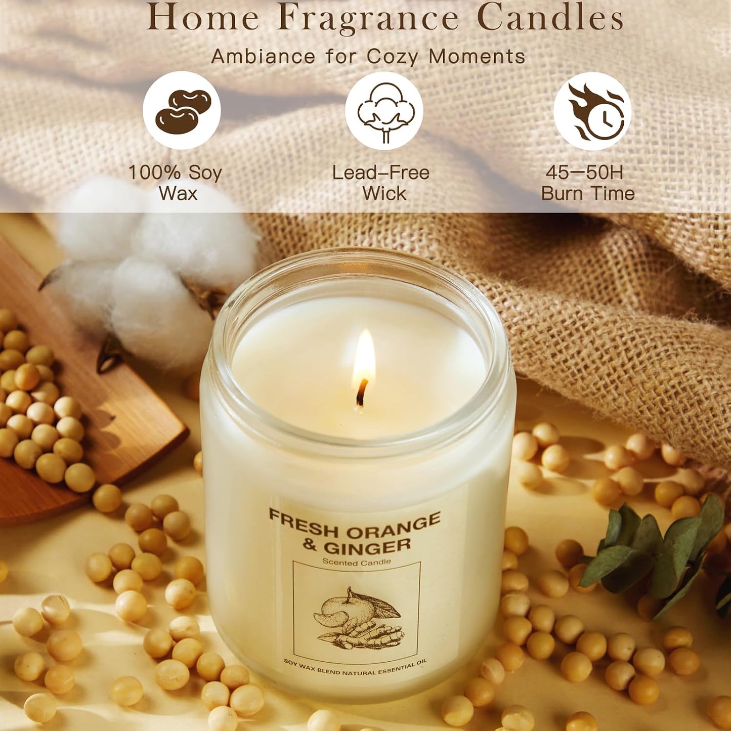 Soy Wax Scented Candle Gift Set