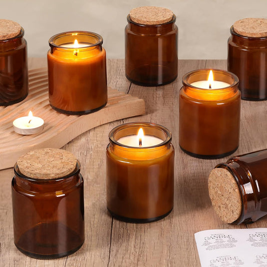 Amber Candle Jars for Making Candles