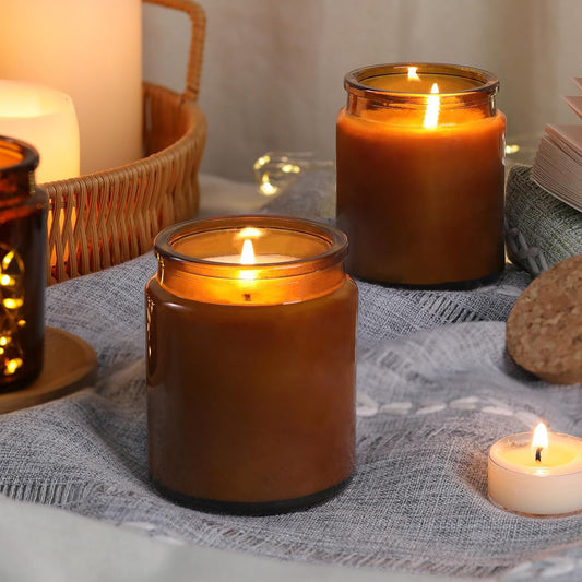 Amber Candle Jars for Making Candles