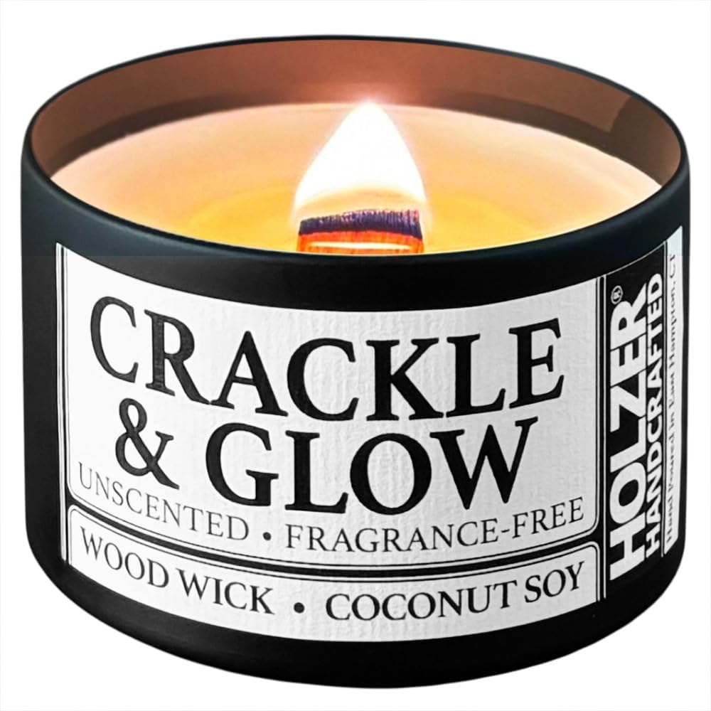 Unscented Wood Wick Candle