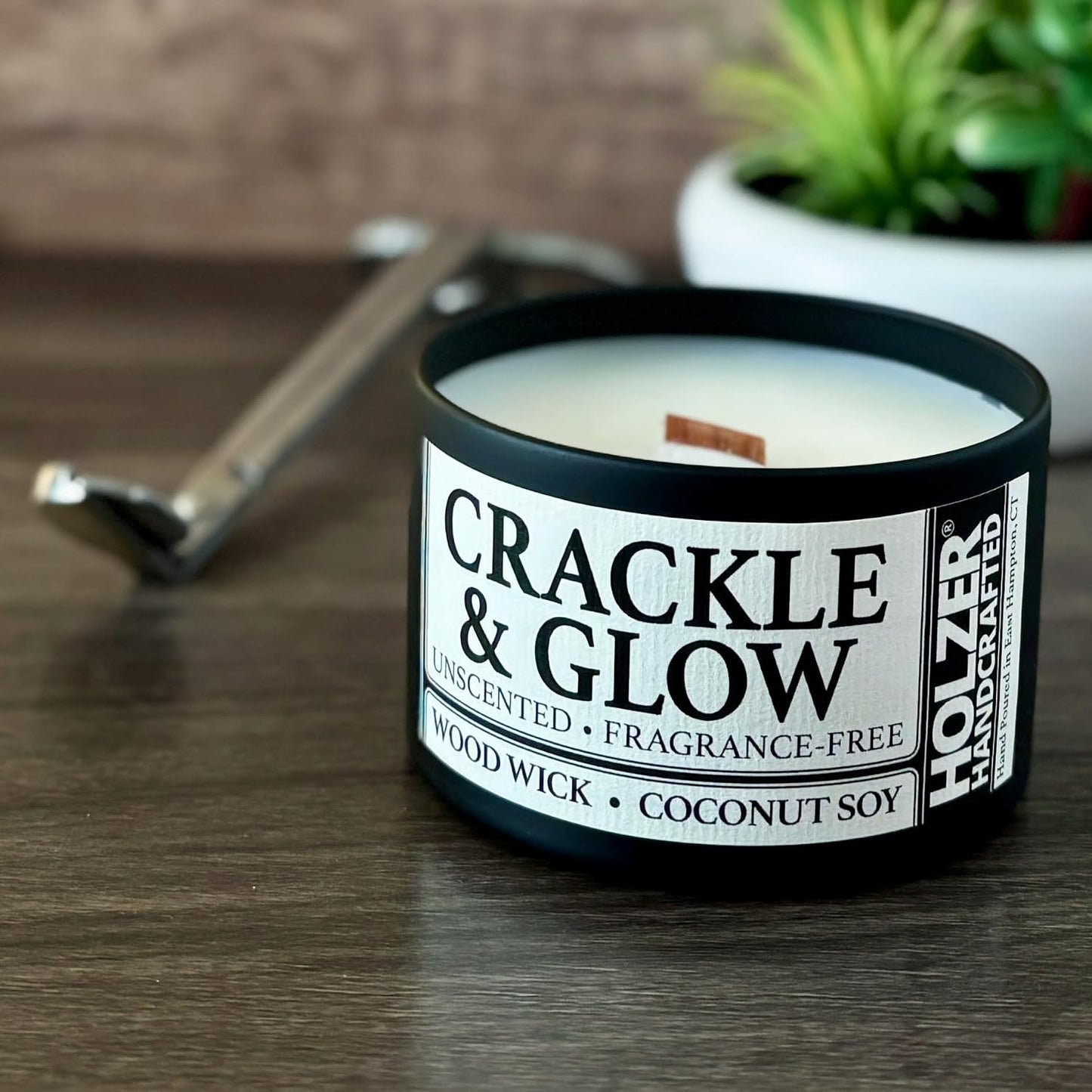 Unscented Wood Wick Candle