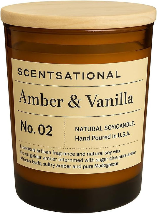 Amber & Vanilla Candle